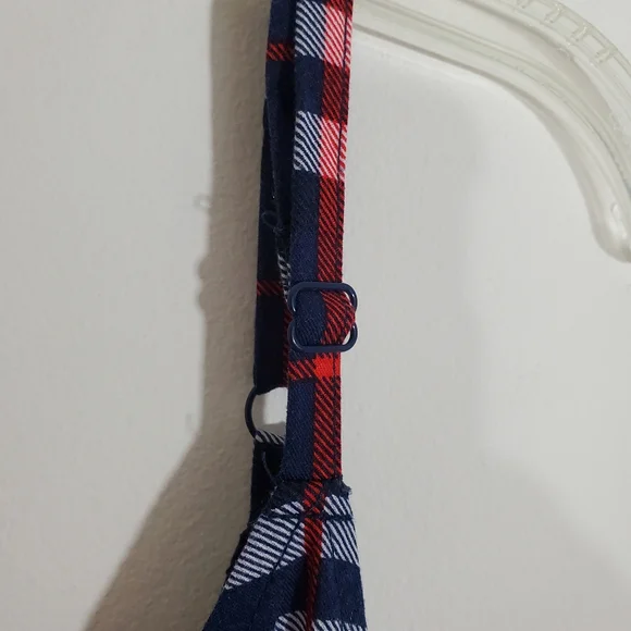 Torrid Plaid Cami Tank Sleeveless Blouse Boho Blue Red Top Size 3X 22 24 - Picture 4 of 8